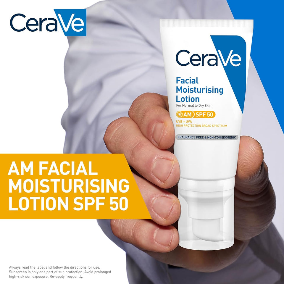 AM Facial Moisturising Lotion Normal to Dry Skin 52 ml UV Protection & Ceramides