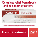 Thrush Treatment Cream Duo with Clotrimazole | Internal & External Relief, 2-Step System