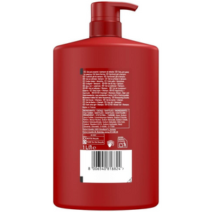 Men’s 3-in-1 Shower Gel & Shampoo, Body-Hair-Face Wash, Fresh Scent, 1000ml Pump Bottle