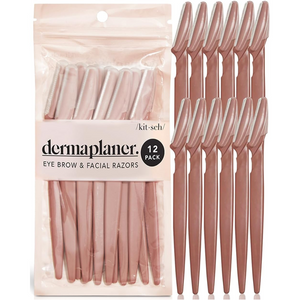 Peel Off Lip Stain Masque – LonFace Razors for Women & Men – Dermaplaning Blades, Hair Remover & Exfoliator (12-Pack) Lasting, Waterproof Matte Lip Tint in Whimsical Nude