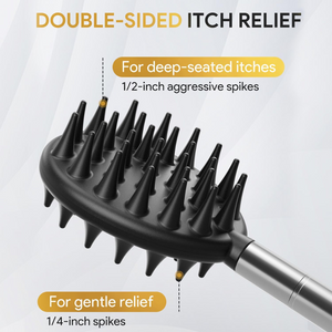 Extendable Back Scratcher with 4 Detachable Heads, Telescopic Gift for Men & Women
