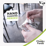 Bamboo Travel Hand Wipes | 12 Biodegradable Plastic-Free Wet Wipes for Sensitive Skin
