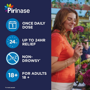 Hayfever Relief Nasal Spray for Adults with Fluticasone, 24-Hour Allergy Control, 60 Sprays