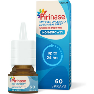 Hayfever Relief Nasal Spray for Adults with Fluticasone, 24-Hour Allergy Control, 60 Sprays