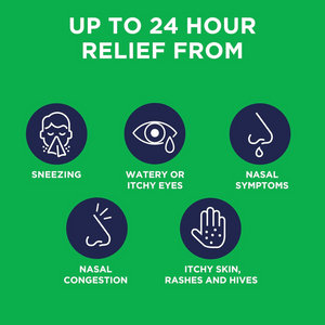 Piriteze Hayfever & Allergy Tablets 14s – Cetirizine Relief for Itchy Eyes & Sneezing