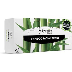 Sustainable Bamboo Facial Tissues – 3-Ply Ultra Soft Plastic Free Box (80 Tissues)