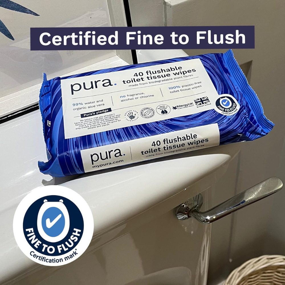Flushable Moist Toilet Wipes, 560 Count, Plastic-Free, Biodegradable & Gentle