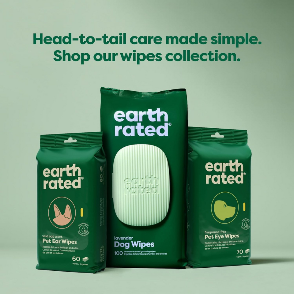Unscented Pet Wipes for Dogs and Cats – Hypoallergenic Grooming Wipes, 100 Count