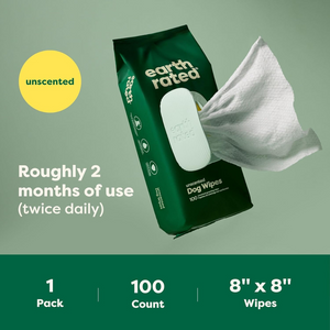 Unscented Pet Wipes for Dogs and Cats – Hypoallergenic Grooming Wipes, 100 Count
