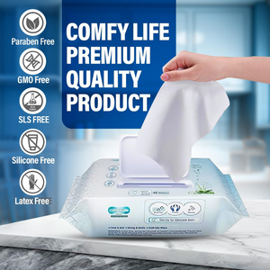 Premium Full Body Cleansing Wipes for Adults – Rinse-Free, Unscented, 80 Count