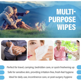 Premium Full Body Cleansing Wipes for Adults – Rinse-Free, Unscented, 80 Count
