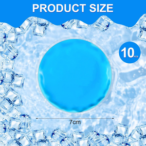 10 Pcs Reusable Hot Cold Gel Ice Packs for Kids & Adults – 7CM Mini Compress Pads