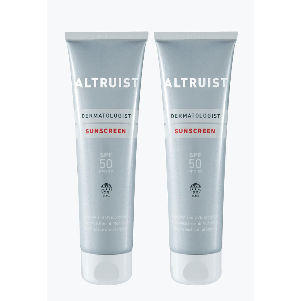 Dermatologist Sunscreen SPF 50 – High UVA Protection for Sensitive Skin, 2×100ml Pack