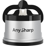 Compact Knife Sharpener with PowerGrip Suction – Sharpens Steel & Serrated Blades Easily