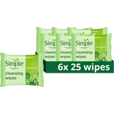 Biodegradable Cleansing Face Wipes for Sensitive Skin – 6x25 Waterproof Makeup Remover