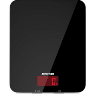Digital Kitchen Scale – 5kg/11lb LCD Food Scale with Tare, Glass Platform & Batteries