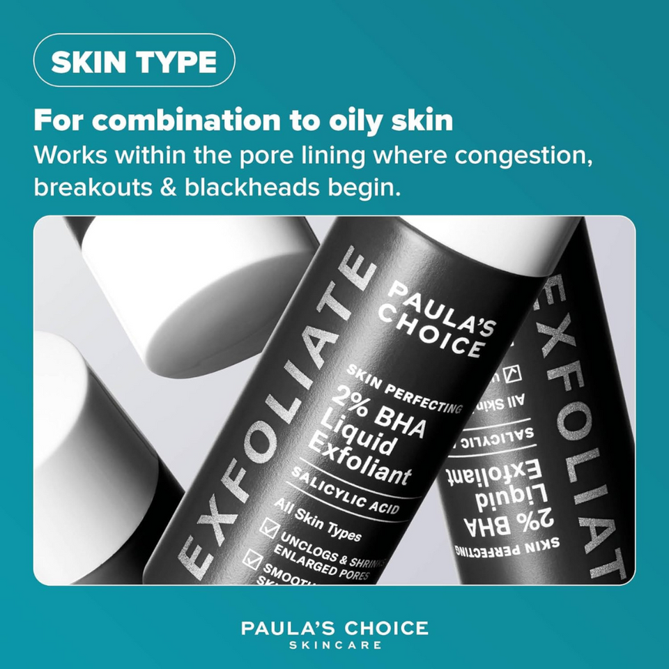 Skin Perfecting 2 % BHA Liquid Exfoliant 30 ml – Salicylic Acid Peel for Blackheads & Pores