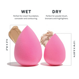 Latex-Free Makeup Sponge Blender – Soft Pink Beauty Tool for Foundation & Concealer