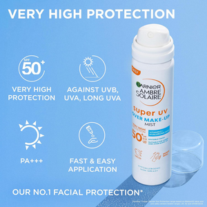 SPF50+ UV Protection Mist | Hydrating Over-Makeup Sunscreen Spray – 75ml