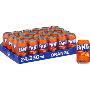 Fizzy Orange Drink Cans 24 x 330ml – Sparkling Fruit Beverage with Natural Flavours