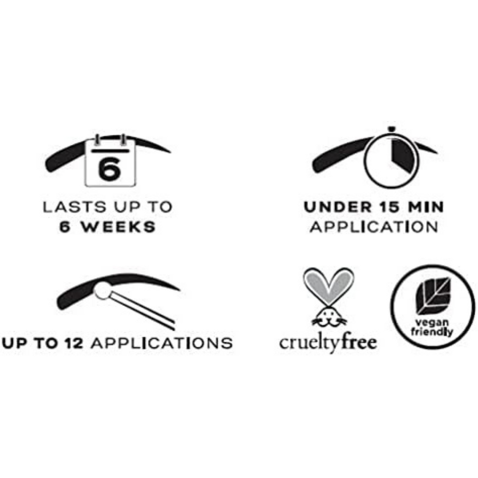 Dybrow Permanent Eyebrow Tint Kit Dark Brown | Long-Lasting Brow Dye Up to 6 Weeks