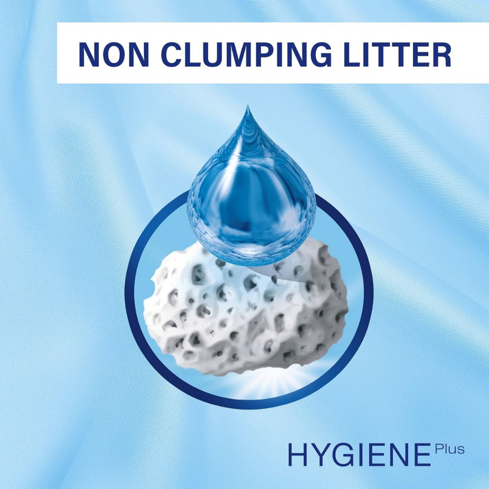 Hygiene Plus Non-Clumping Cat Litter – 20L Natural Absorbent Litter for Cats & Kittens