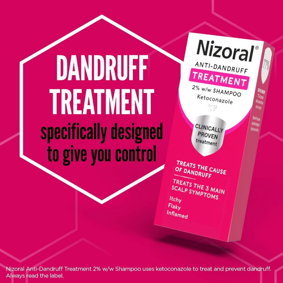 Anti-Dandruff Treatment Shampoo 60ml – Controls Itchy, Flaky Scalp with Ketoconazole