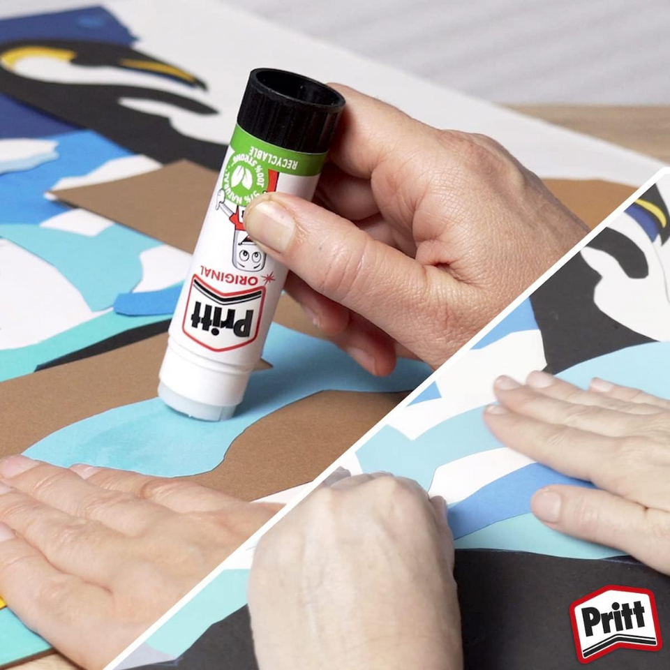 Glue Stick Pack of 3 – Child-Friendly, Strong Craft Adhesive for School & Office, 22g Each