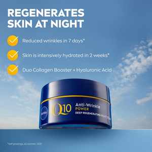 Q10 Anti-Wrinkle Firming Night Cream with Hyaluronic Acid & Vitamin C – 50ml