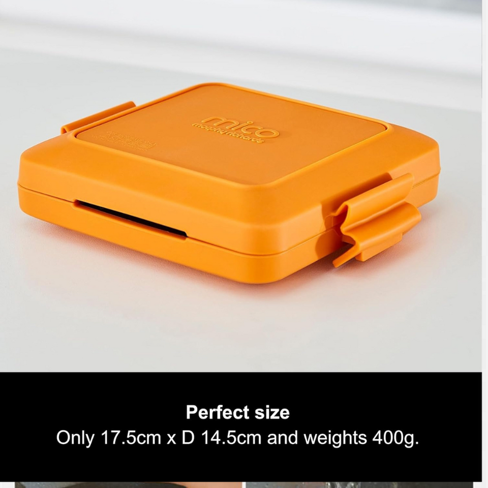 Microwave Toastie Maker & Grill – Non-Stick, Silicone, Compact, Dishwasher Safe