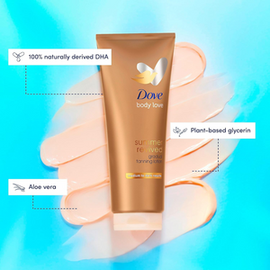 Gradual Tanning Lotion for Medium to Dark Skin, Natural Glow & Moisture, 200ml