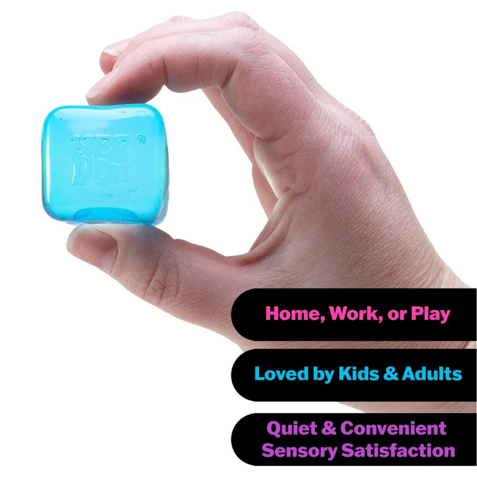 Nice Ice Baby Cube Fidget Toy – Squishy Jelly Stress Ball with Frosty Ice Look (1 Random)