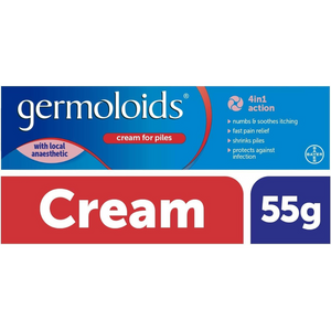 Hemorrhoid Relief Cream with Anaesthetic for Pain & Itch | 55g | Fast-Acting Formula