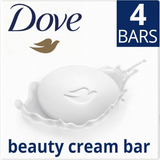 Moisturising Beauty Soap Bars for Sensitive Skin – 4 Pack (4 × 90g) with ¼ Cream