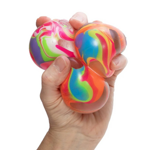 Marbleez Fidget Ball Toy – Colorful Squishy Stress Relief Ball with Glass Effect (1 Random Style)
