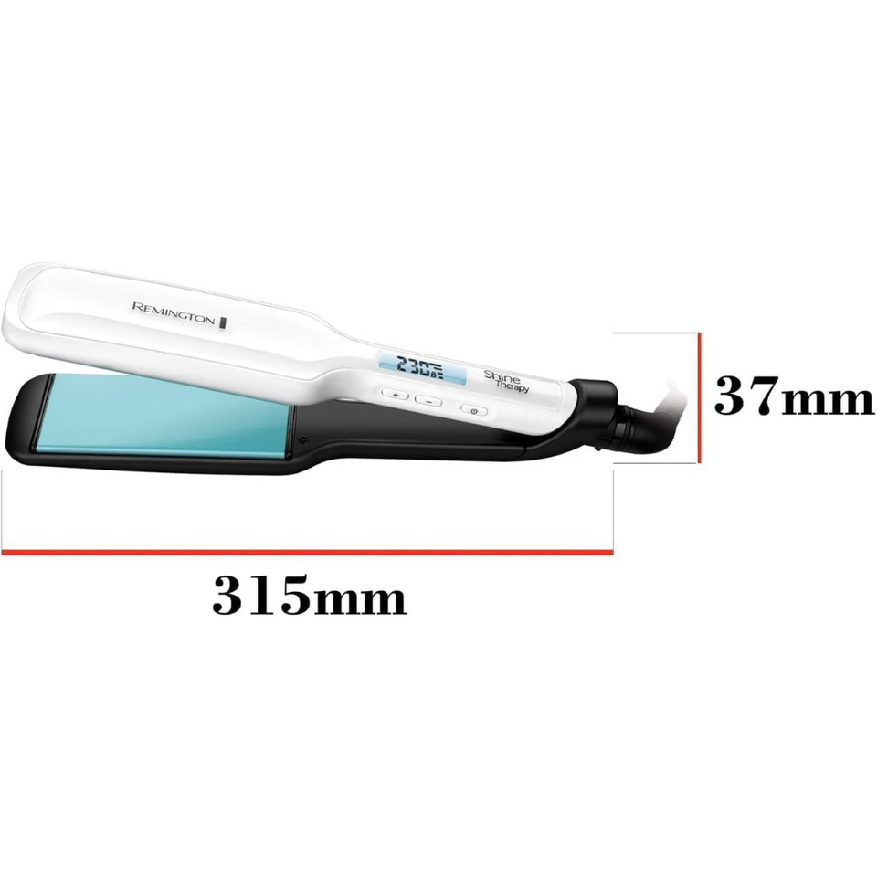 Shine Therapy Wide Hair Straightener – Ceramic Plates with Argan Oil, 9 Heat Settings, S8550