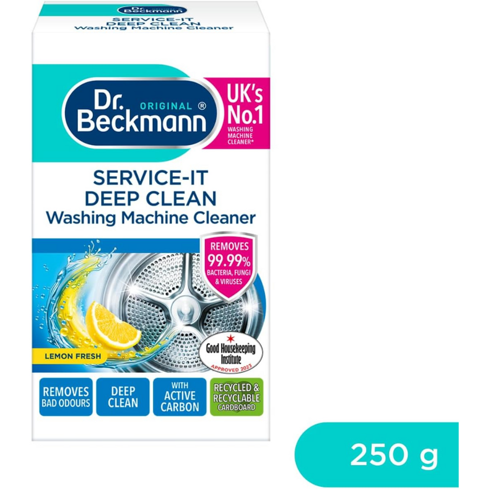 Deep Clean Washing Machine Cleaner Powder – Removes 99.99% Bacteria & Odours, 250g