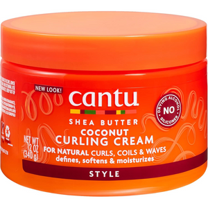 Coconut Curling Cream for Curly Hair – Frizz Control & Moisture, Shea Butter, 340g