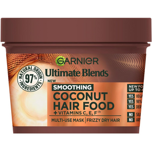 3-in-1 Hair Mask for Frizzy & Curly Hair – Coconut Oil, Vegan, Anti-Frizz Treatment, 400ml