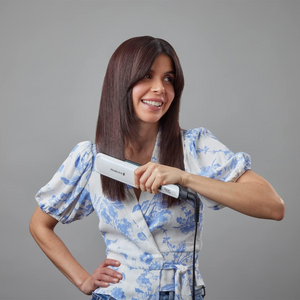 Shine Therapy Wide Hair Straightener – Ceramic Plates with Argan Oil, 9 Heat Settings, S8550