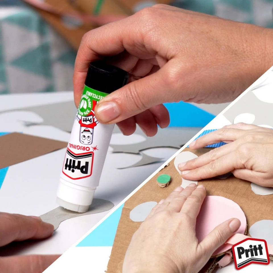 Glue Stick Pack of 3 – Child-Friendly, Strong Craft Adhesive for School & Office, 22g Each