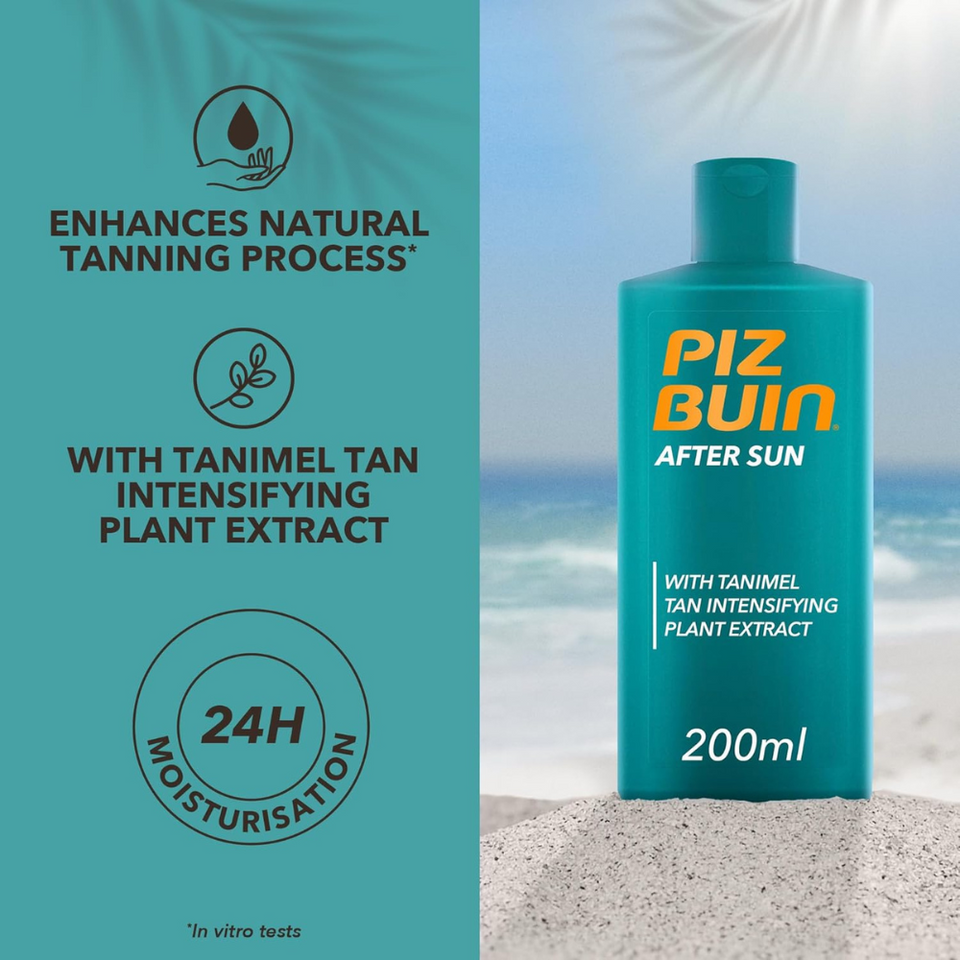 After Sun Tan Intensifying Moisturising Lotion with Vitamin E, 200ml for All Skin Types