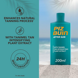 After Sun Tan Intensifying Moisturising Lotion with Vitamin E, 200ml for All Skin Types