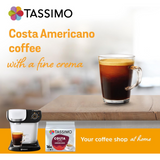 Americano Coffee Pods x80 | Compatible with Tassimo Machines | Medium Roast, 5 Packs
