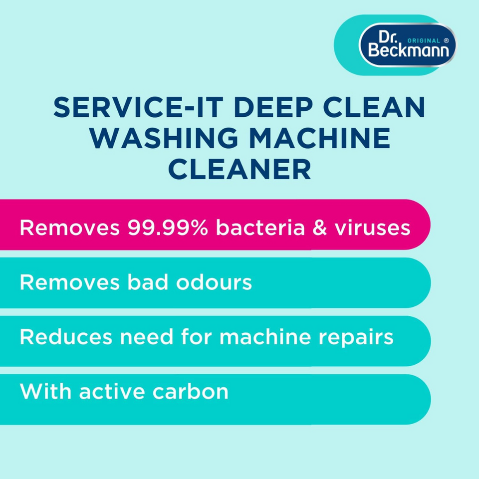 Deep Clean Washing Machine Cleaner Powder – Removes 99.99% Bacteria & Odours, 250g