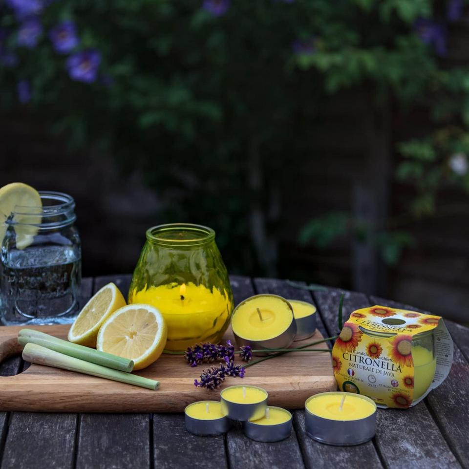 Citronella Tealight Candles Pack of 25 – Long-Lasting Outdoor Bug Repellent