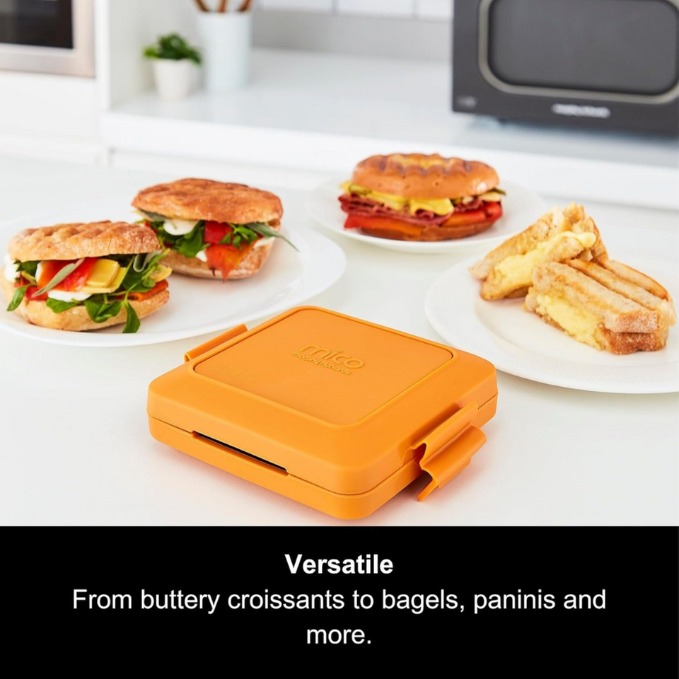 Microwave Toastie Maker & Grill – Non-Stick, Silicone, Compact, Dishwasher Safe