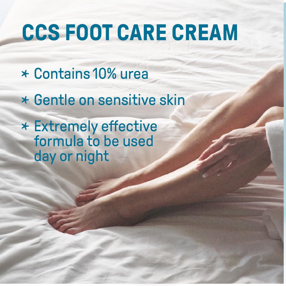 Foot Care Cream for Dry & Callused Feet, 10% Urea & Eucalyptus, Diabetic Friendly – 175ml