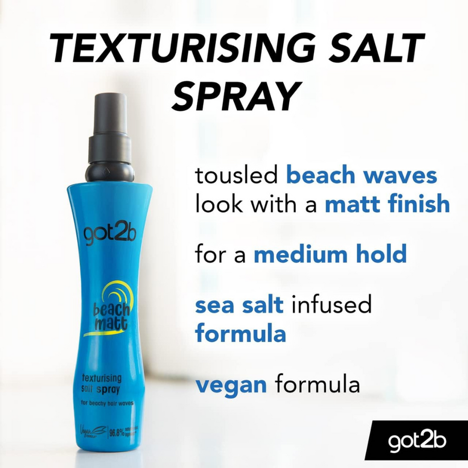 Sea Salt Hair Spray for Beach Waves & Texture – Medium Hold, Matte Finish, 200ml