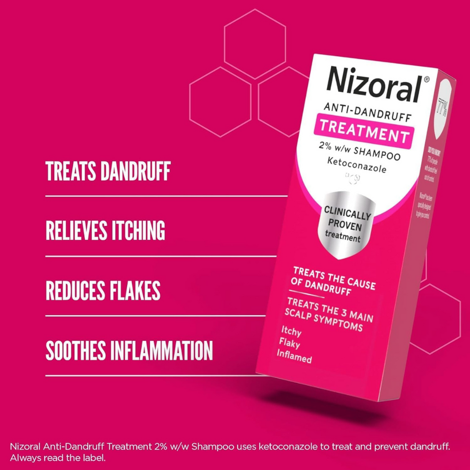 Anti-Dandruff Treatment Shampoo 60ml – Controls Itchy, Flaky Scalp with Ketoconazole